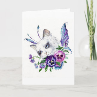 Carte de voeux de fée de Pansy