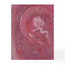 Carte de vœux de fée fantaisiste