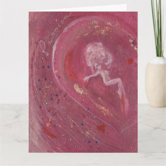 Carte de vœux de fée fantaisiste