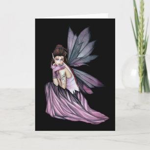 Carte de vœux de fée gothique par Molly Harrison