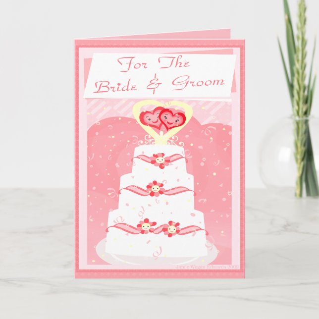 Carte de voeux de félicitations de mariage (Devant)