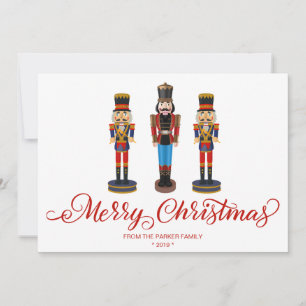 Carte de vœux de fête de Noël Casse-Noisette