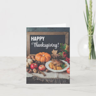 Carte de voeux de fête de Thanksgiving