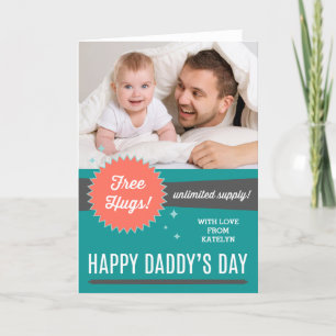 Carte de voeux de Fête des pères Hugs Gratuit