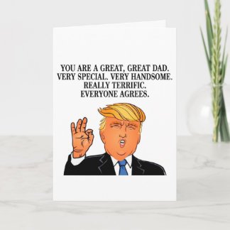 Carte de voeux de Fête des pères Trump Payton
