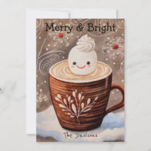 Carte de vœux de fêtes de Cocoa Fantaisiste