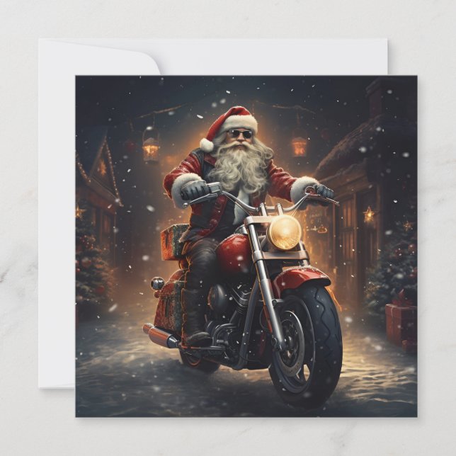 Carte de vœux de fêtes de Noël représentant le Pèr (Devant)