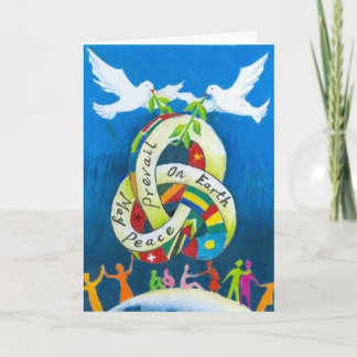 Carte de vœux de fêtes par un jeune artiste