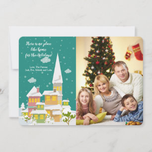 Carte de vœux de fêtes pour la maison