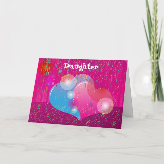 Carte de voeux de fille de Valentine (Devant)
