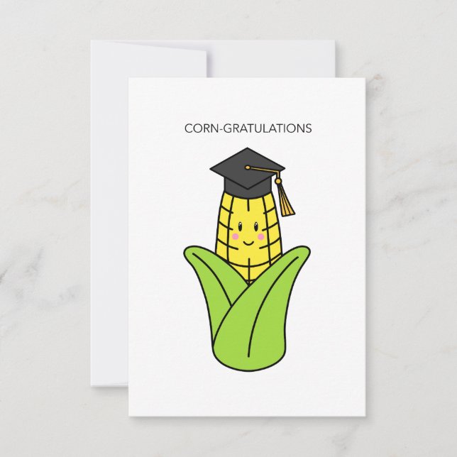 Carte de vœux de fin d'études pun (Devant)