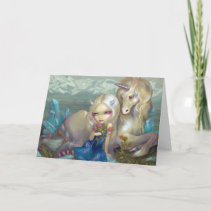 Carte de voeux de "Fiona et de la licorne"