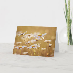 Carte de voeux de fleur sauvage