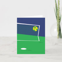 Carte de voeux de football temps libre