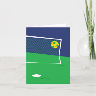 Carte de voeux de football temps libre