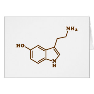 Carte de voeux de formule chimique moléculaire de