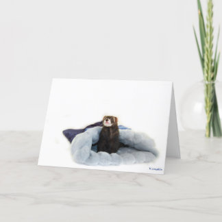 Carte de voeux de furet
