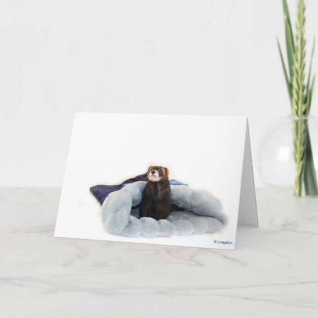 Carte de voeux de furet (Devant)