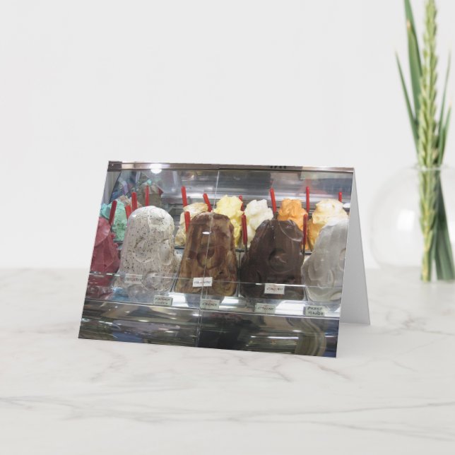 carte de voeux de gelato (Devant)