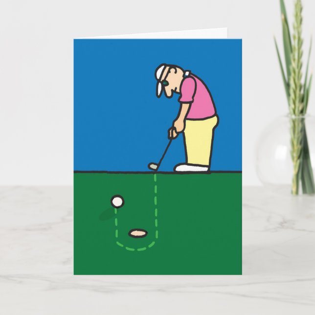 Carte de voeux de golf (Devant)