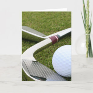 Carte de voeux de golf