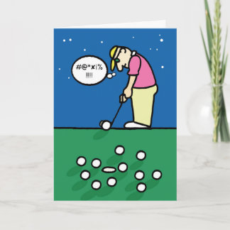 Carte de voeux de golf