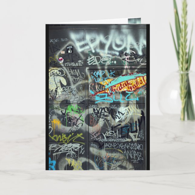 Carte de voeux de graffiti (Devant)