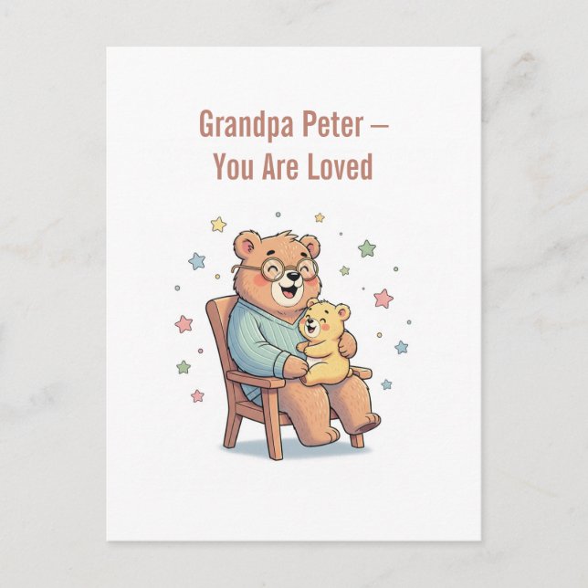 Carte de voeux de grand-père (Devant)