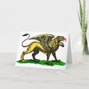 Carte de voeux de griffon