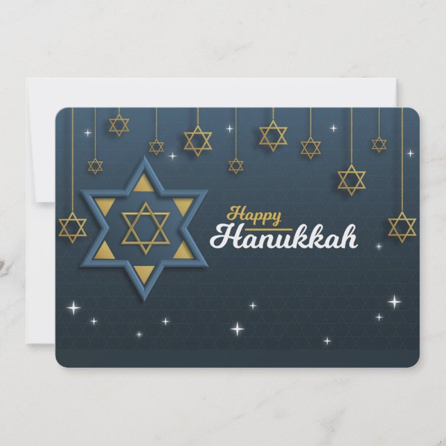 Carte de vœux de Hanukkah Joyeux (Devant)