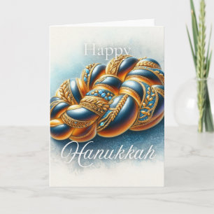 Carte de vœux de Hanukkah joyeux - Aquarelle de Ch