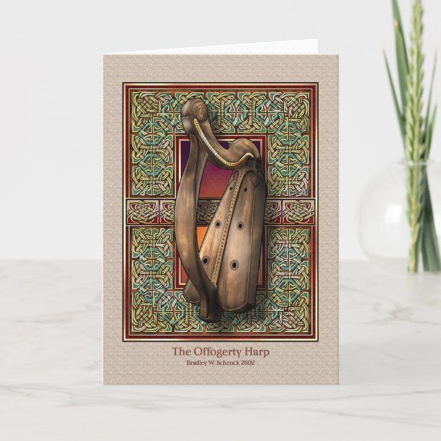 Carte de voeux de Harpe Offogerty (Devant)