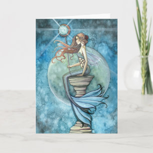 Carte de voeux de Jade Moon Mermaid par Molly Harr