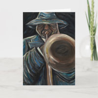Carte de voeux de jazz de style libre