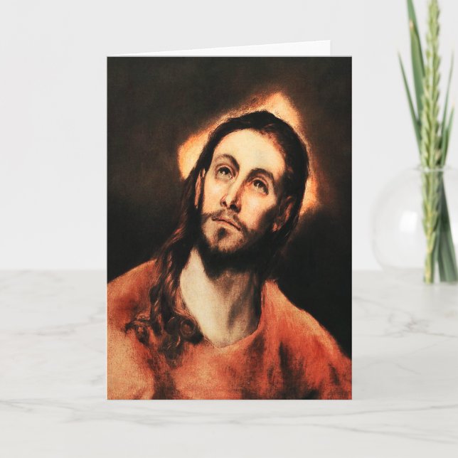 Carte de voeux de Jésus-Christ d'El Greco (Devant)