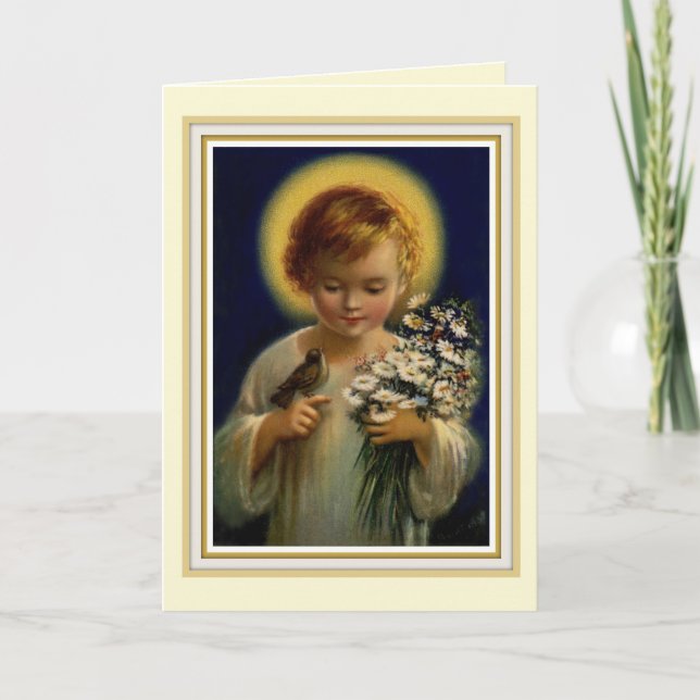 Carte de voeux de Jésus de 0015 nourrissons (Devant)