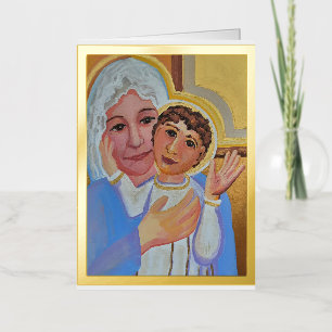 Carte de voeux de Jésus et Marie