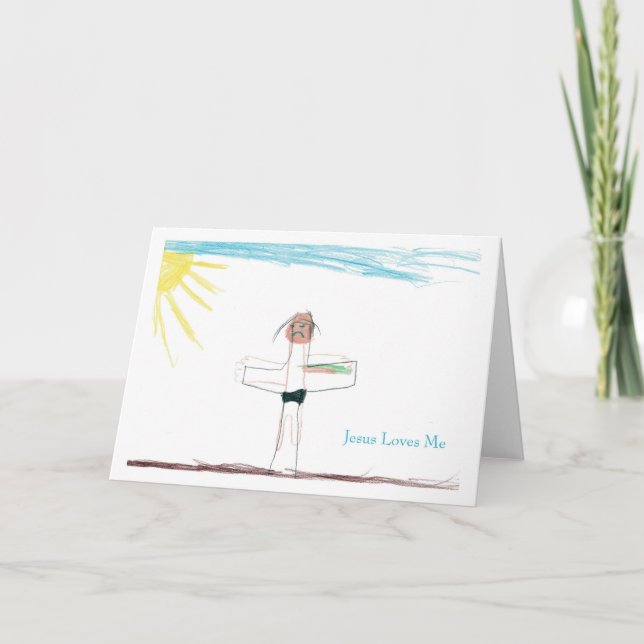 Carte de voeux de Jésus m'aime (Devant)