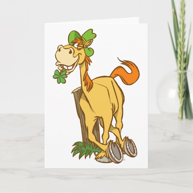 Carte de voeux de jour de Cheval-St Patrick (Devant)