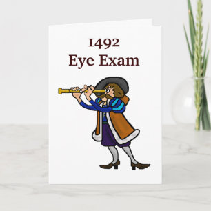 Carte de voeux de jour de Columbus - examen de la
