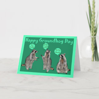 Carte de voeux de jour de Groundhog