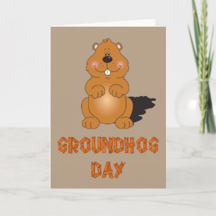 CARTE DE VOEUX DE JOUR DE GROUNDHOG