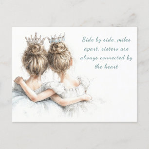 Carte de vœux de Jour de la Sœur mode pastel 
