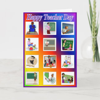 Carte de voeux de jour de l'enseignant 9