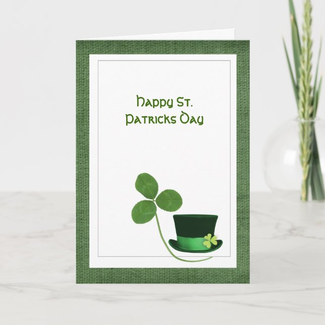 Carte de voeux de jour de St Paticks (Devant)