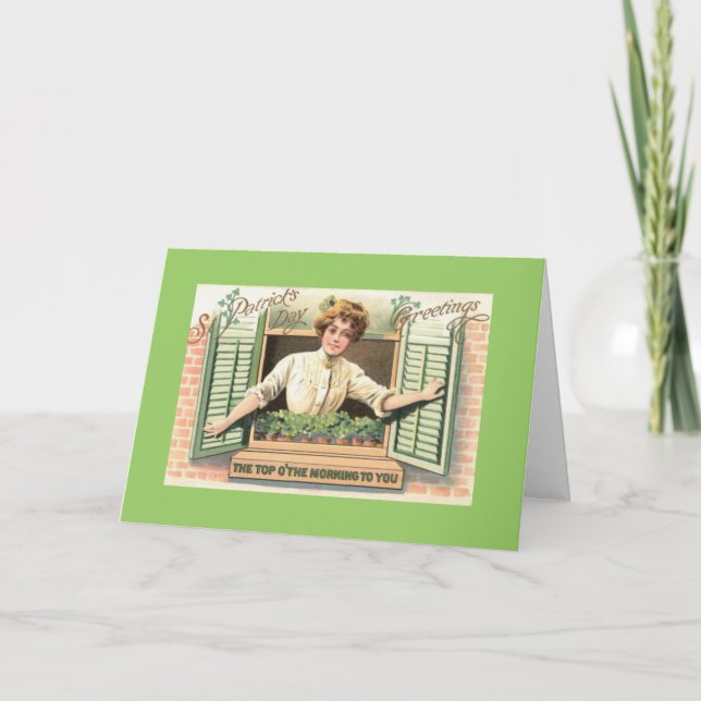 Carte de voeux de jour de St Patricks (Devant)