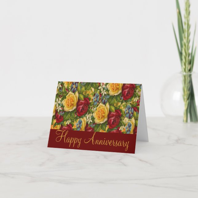 Carte de vœux de joyeux anniversaire avec de belle (Devant)