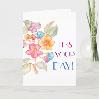 Carte de voeux de joyeux anniversaire avec des
