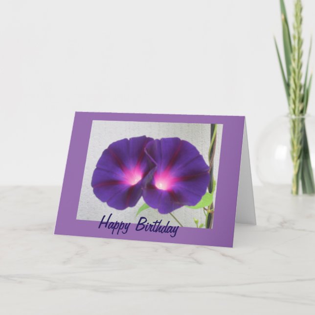 Carte de voeux de joyeux anniversaire de gloires (Devant)