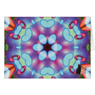 Carte de voeux de kaléidoscope d'écho